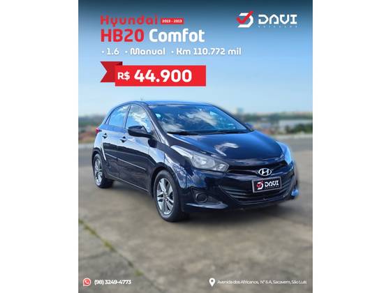 HYUNDAI HB20 1.6 COMFORT 16V FLEX 4P MANUAL